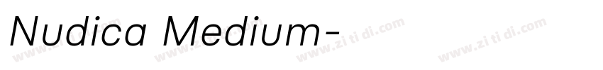 Nudica Medium字体转换